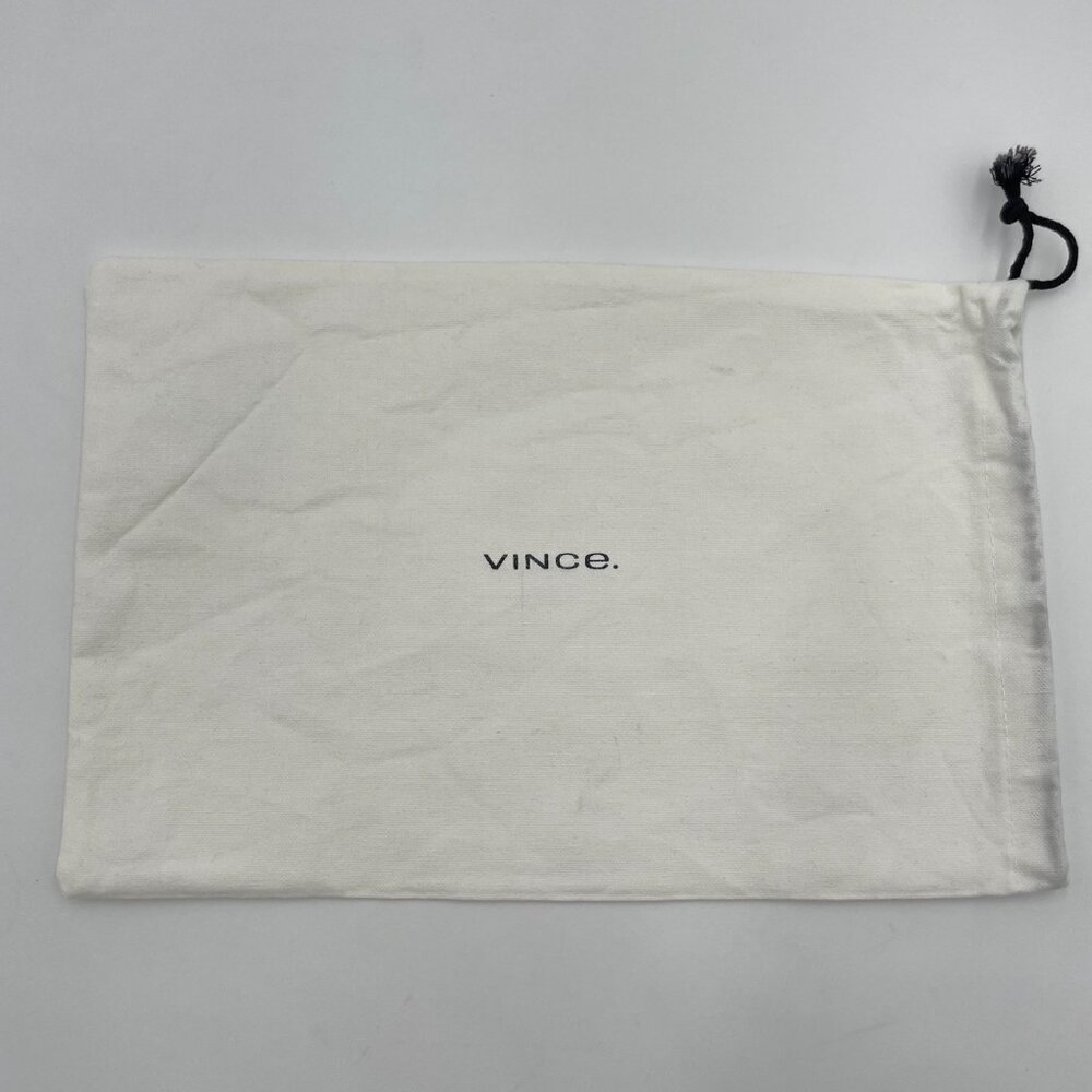 Vince Dust Cover Travel Bag for Shoes Purse 9.5"‎ x 14" White Black Logo Storage
